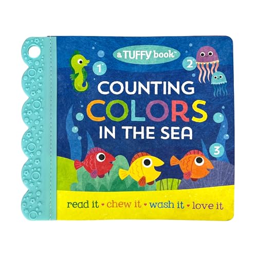 Image of Tuffy Counting Colors in the Sea Book - Washable, Chewable, Unrippable Pages With Hole For Stroller Or Toy Ring, Teether Tough (A Tuffy Book)