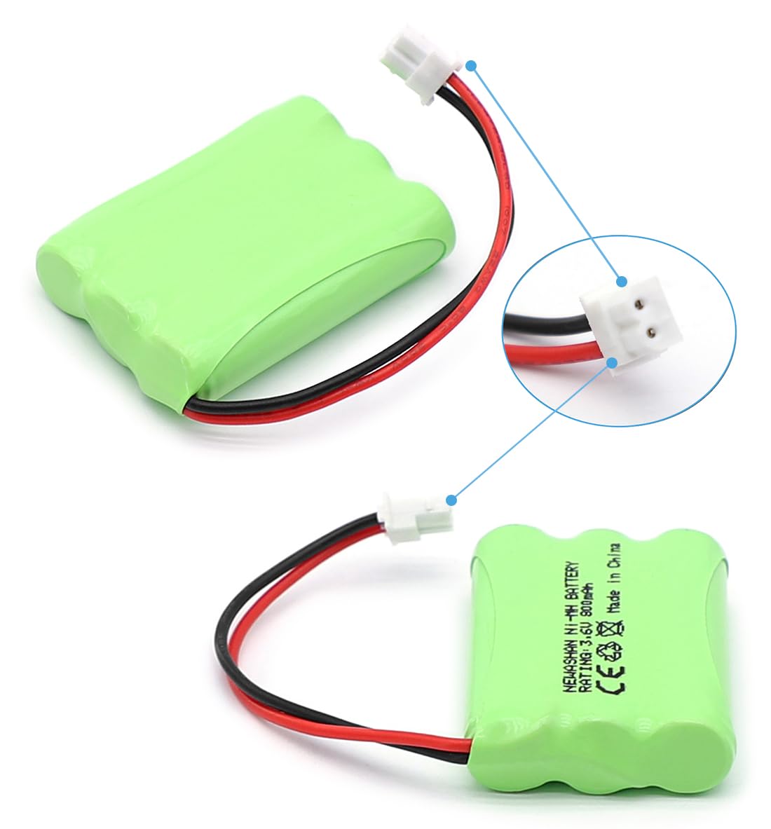 Batterie Babyphone Compatible avec Motorola MBP33S MBP36 MBP36S MBP481 MBP482 MBP483 Vtech BM5463 Surveillance Moniteur bébé 800mAh 3,6V GP80AAAHC3BMX HRMR03 Rechargeable Ni-MH AAA Piles Accu