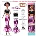 dollbie 6 Pack African American Fashion Dolls Set with Mix & Match Outfits – 11.5