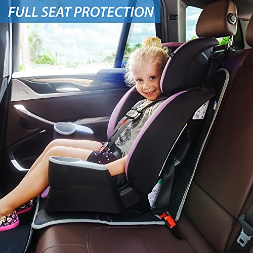 Joysky Car Seat Protector For Child Car Seat, 2 Pack Large Seat Protectors Under Baby Car Seat, Seat Cover For Car Seat With Thickest Padding, Full Protection For Your Vehicle Leather Seats #TOP1