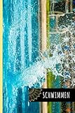 Schwimmen Notizbuch: Personalisierte Schwimmen Hunde Notizbuch | 110 Seiten | 6 x 9 Zoll | Notizbuchgeschenk für Hundeliebhaber | Schwimmen Notizbuch