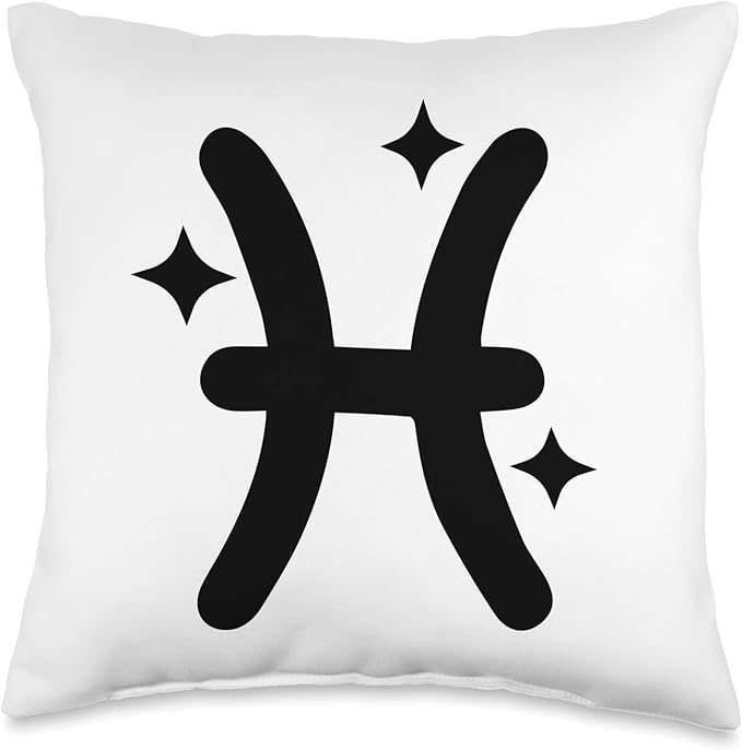 Pisces Zodiac Apparel Pisces Zodiac Sign Astrology Horoscope Birthday Throw Pillow, 16x16, Multicolor