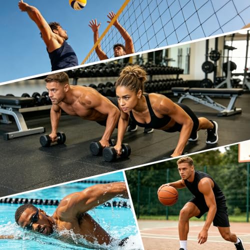 Image of 3 Pack Kinesiology Tapes, 4in x 5.5yd Sports Tape for Athletes | Water Resistant & Elastic for Muscle Support, Latex Free Cotton Pain Relief, Fits for Joints, Knee, Ankle, Shoulder, Wrist