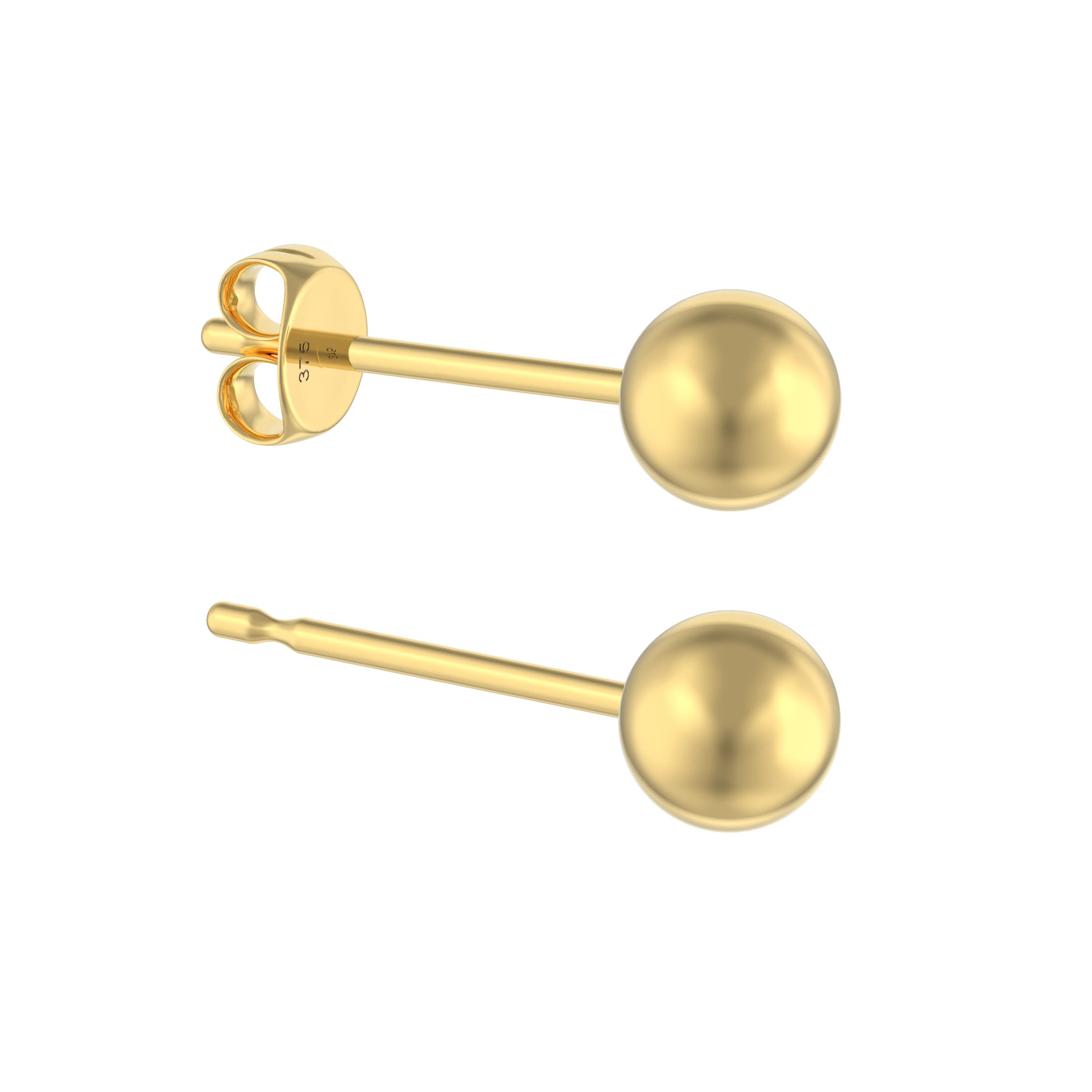 AeonJewellery Gold Ball Stud Earrings