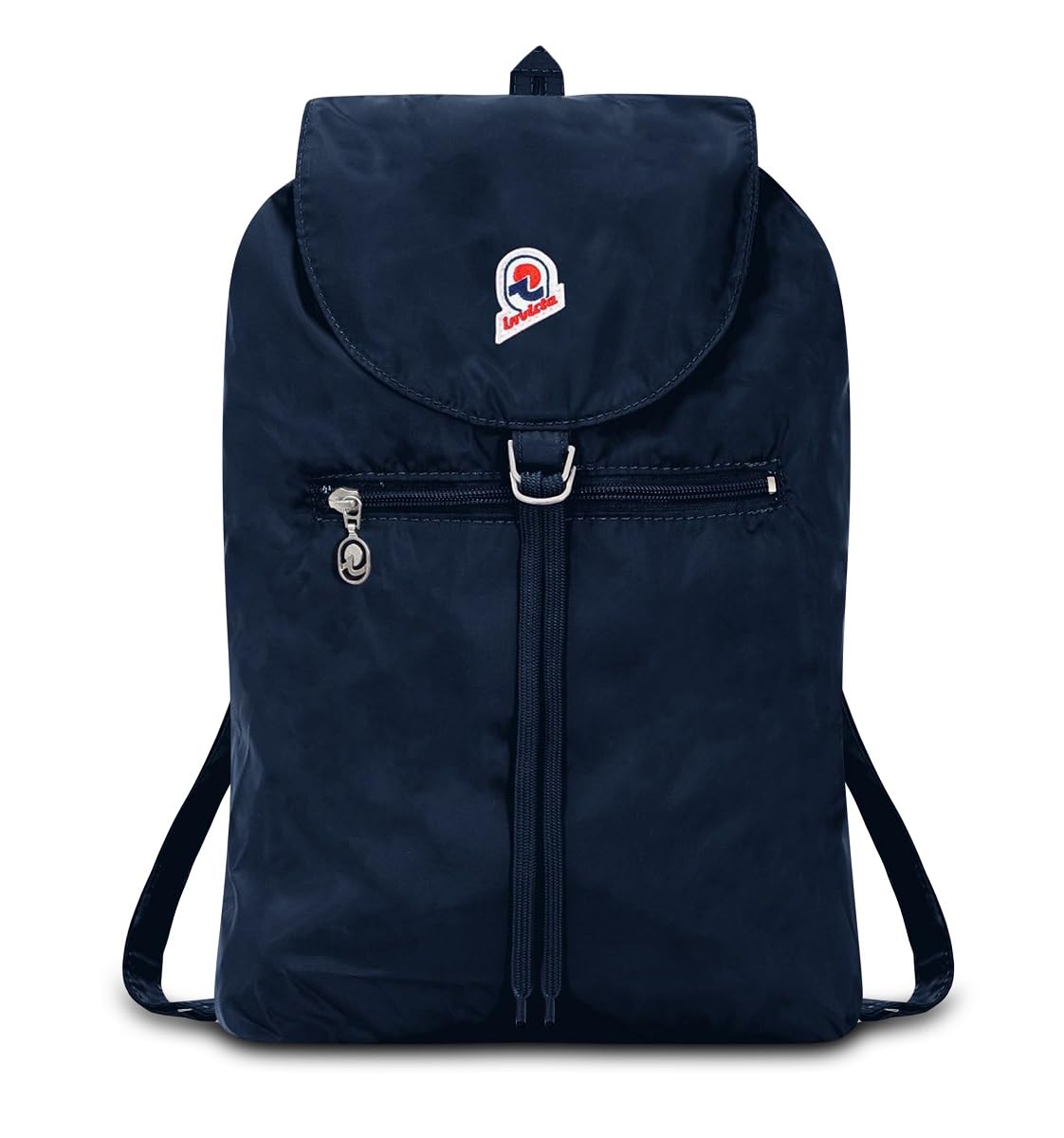 Invicta Tagesrucksack Rucksack für Reisen Outdoor - Daypack für Damen, Herren, mit Hüftgurt - faltbar 8 LT - Ultra leicht, Handgepäck mit Reißverschluss, blau Minisac