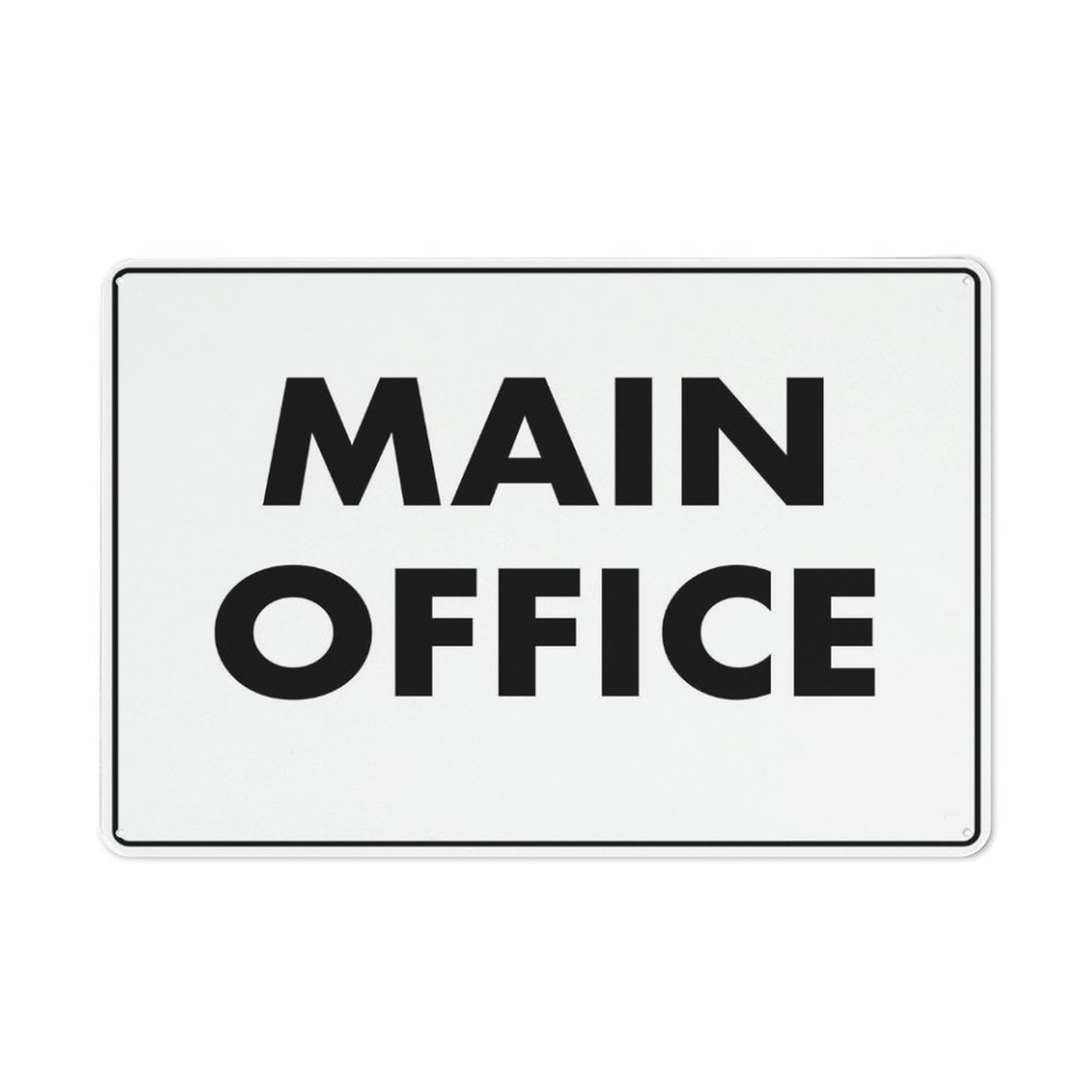 Peiyeety A05 Main Office Sign 12X8 Inches Metal Aluminum Signs, Weather Resistant, Weatherproof, Indoor Or Outdoor