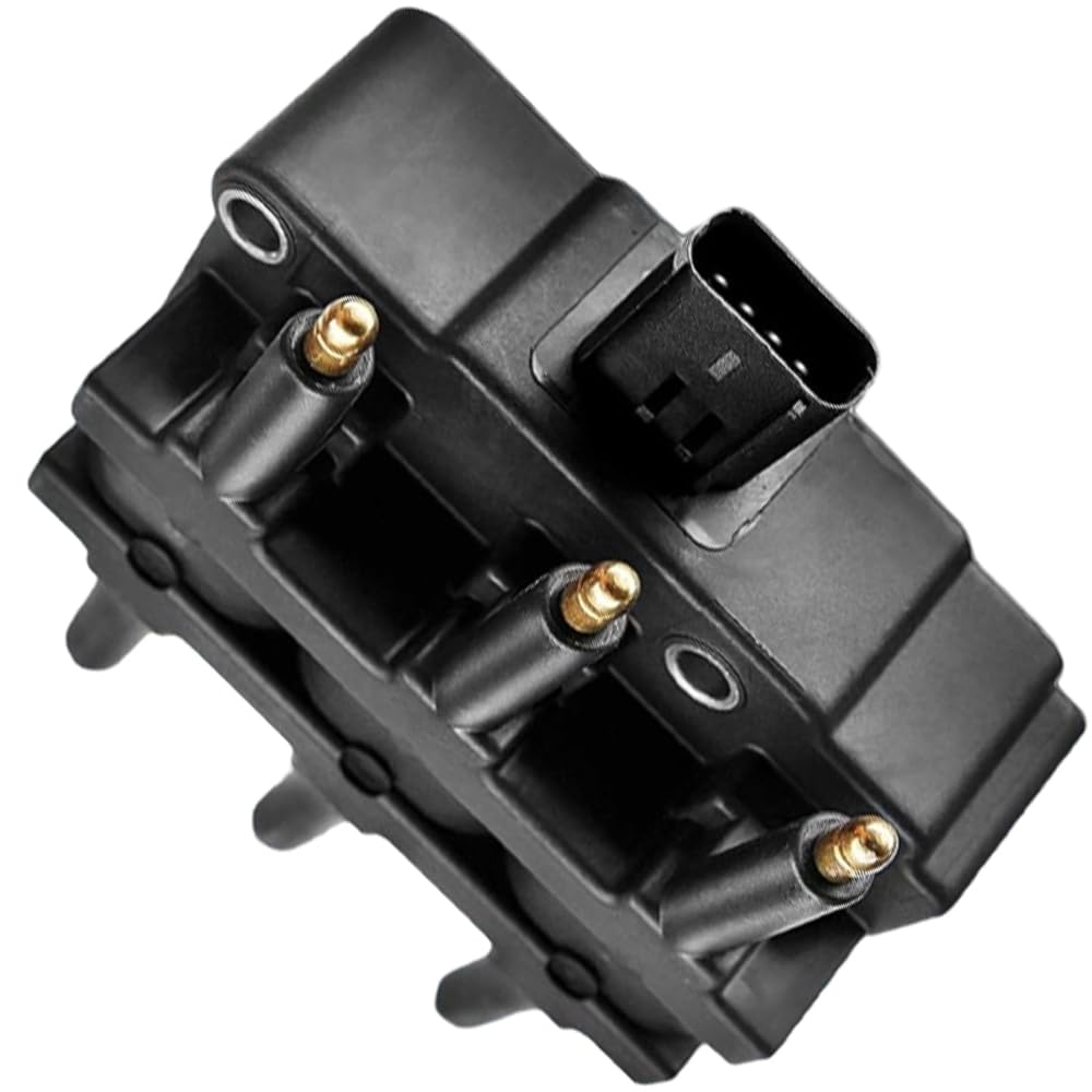 Riloer Paquete de bobinas de encendido, bobina de encendido de 4 pines compatible con Chrysler Town and Country V6 3.3L 2000-2010, 56032520AB