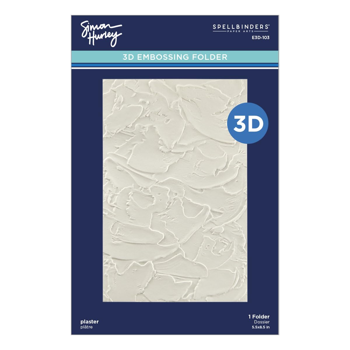 Spellbinders Embossing Folder, Plaster, Birthday Bash