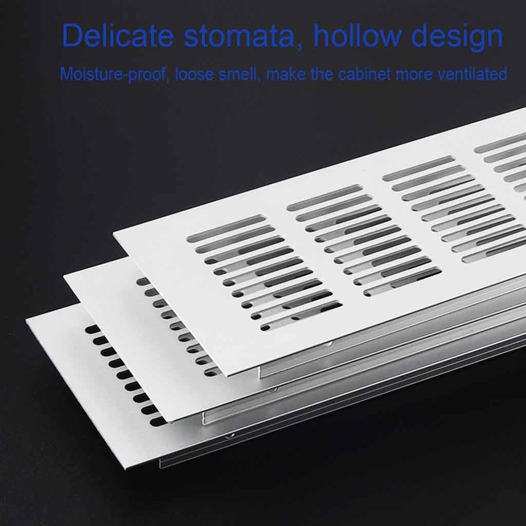 Griglia di ventilazione a rete rettangolare in lega alluminio | 150x(150-800)mm for armadio guardaroba armadio bagno ventilazione di scarico(150x200mm)