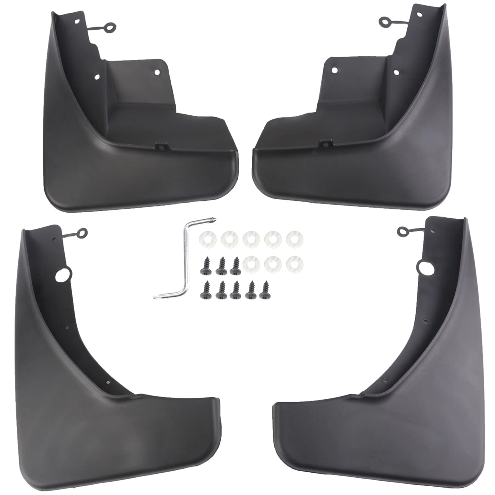 Photo 1 of LONGKEES Mud Flaps & Splash Guards for 2011-2020 Jeep Grand Cherokee Front and Rear 4-PC