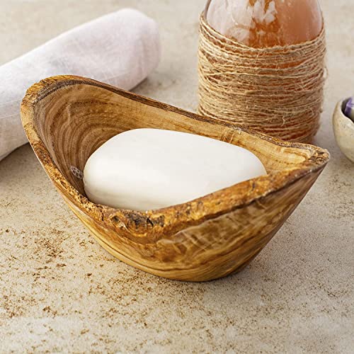 Forest Decor Wooden Soap Dish For Bar Soap - Set Of 2 - Wood Soap Holder For Shower - Eco Friendly Natural Wooden Soap Case - Handmade Soap Saver Tray With Drain - Home & Bathroom Accessories - Oval #TOP3