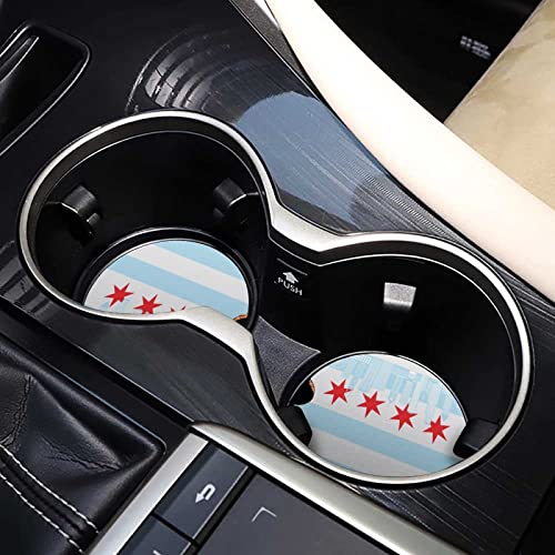 Portavasos de madera absorbente para auto con diseño divertido miniatura 7