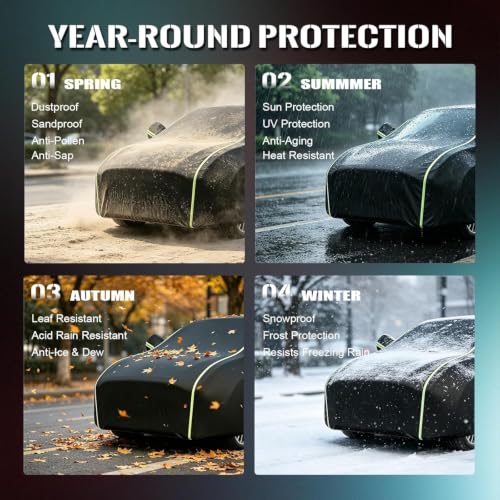 Funda coche exterior impermeable de tela Oxford ligera y lona GLE 350 6