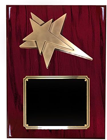 SHOP AWARDS AND GIFTS SHOP AWARDS AND GIFTS Customizable Cherry Piano Plaque Award Personalized Custom, 8 x 10 Inch, Brass Shovel