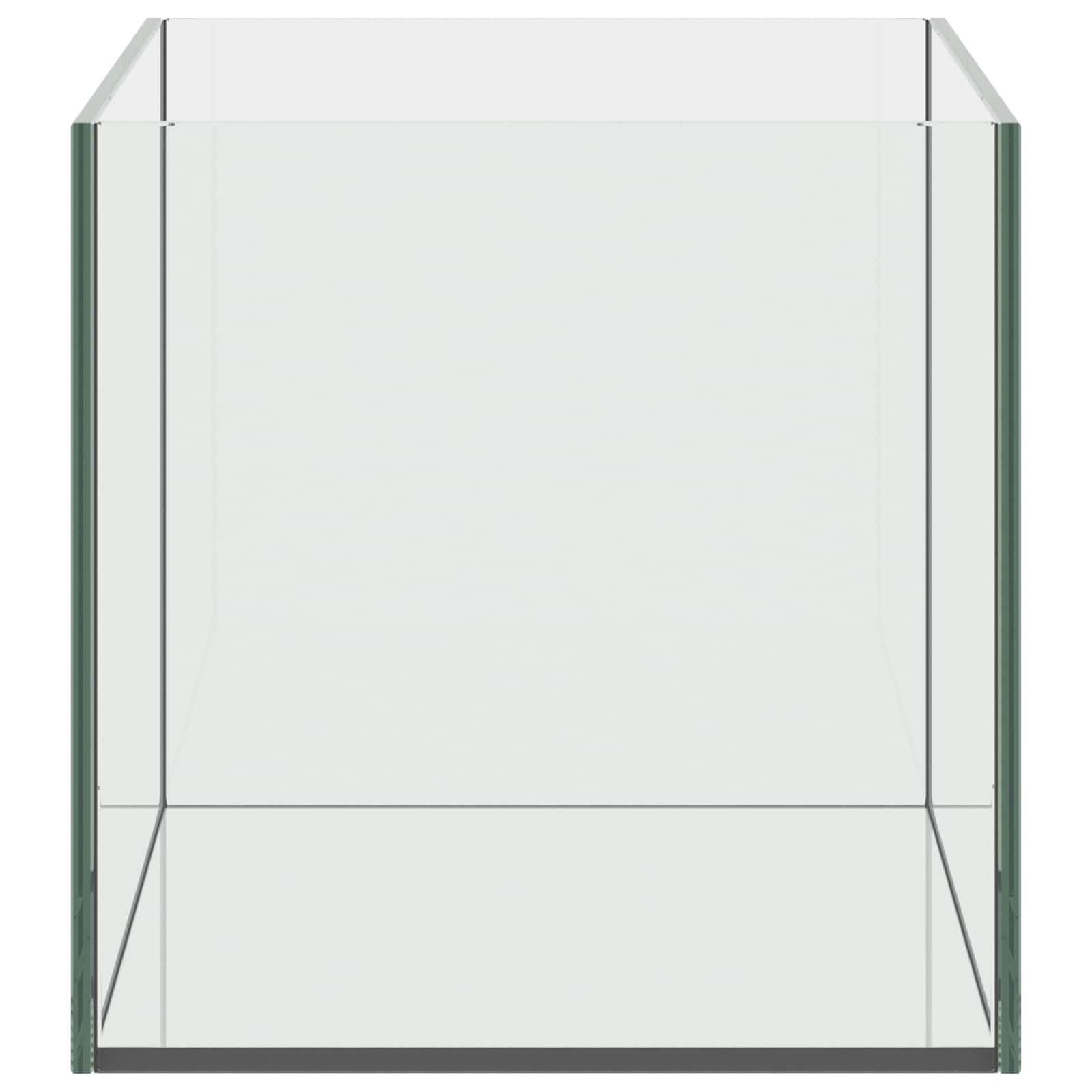 Aquarium mit Speicher Transparent 40 x 25 x 25 cm Glas Wasserbecken für Aquascape und Fischzucht, stabiles Terrarium mit LED Beleuchtung, Heizung, Filter, Dekoration