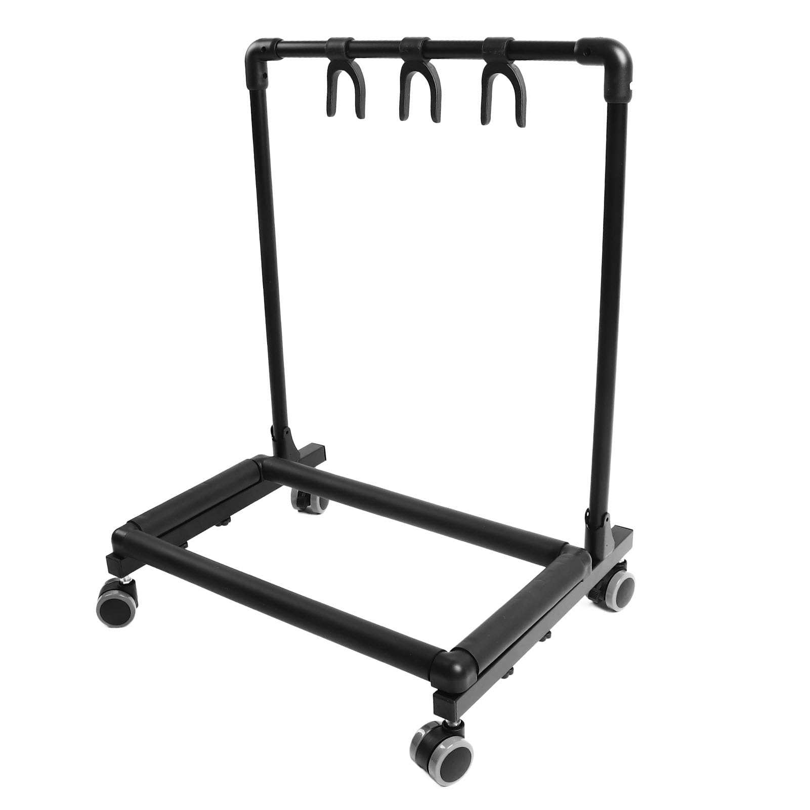 Semme Supporto Multi-Chitarra con Ruote Supporto per Rack per Chitarra in Metallo EVA per Chitarre Elettriche, Acustiche e Folk Salvaspazio Espositore Multiplo per per Negozi, Studi, Uso Domestico