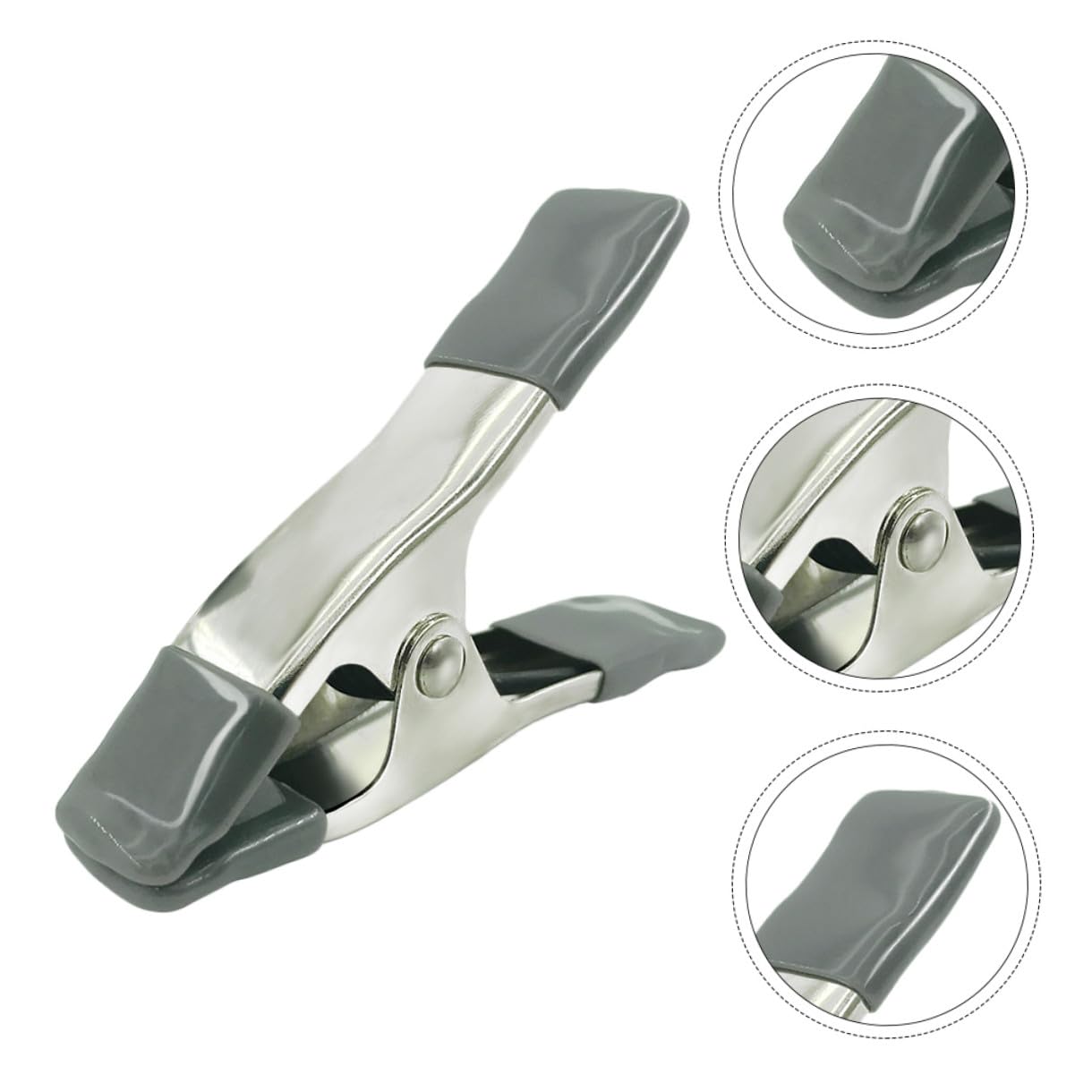 Set da 6 Morsetti a Molla in Mussola da 4 Pollici per Fondali Fotografici Clip per Studio e Galleria Apertura 3 CM Leggeri e Resistenti per Fissaggio Tessuti e Accessori