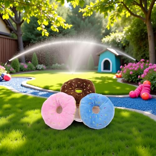 Set de 3 Juguetes Mordibles Donut para Mascotas miniatura 2