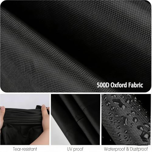 Image of Folding Chair Rack Cover for VEVOR Folding Chair Rack | Waterproof Chair Cart Cover, Dust proof Chairs Storage Dolly Chairs Holder Covers- 46 inch L x 20 inch W x 72 inch H
