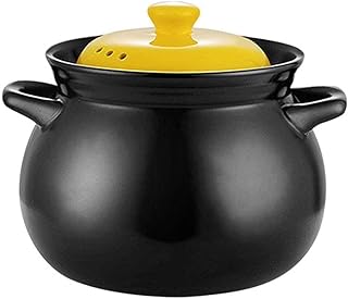 Zapiekanka ceramiczna Zapiekanka z terakoty Gliniany garnek - Gotowanie w wysokiej temperaturze Ochrona przed ciepłem Stała pojemność i łatwe czyszczenie 2.8L_e (Kolor: pojemność 2.8l)