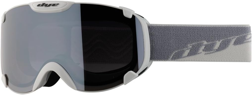 DYE Skibrille Snow T1 HD - Gafas De Esquí, Color Rojo/Gris