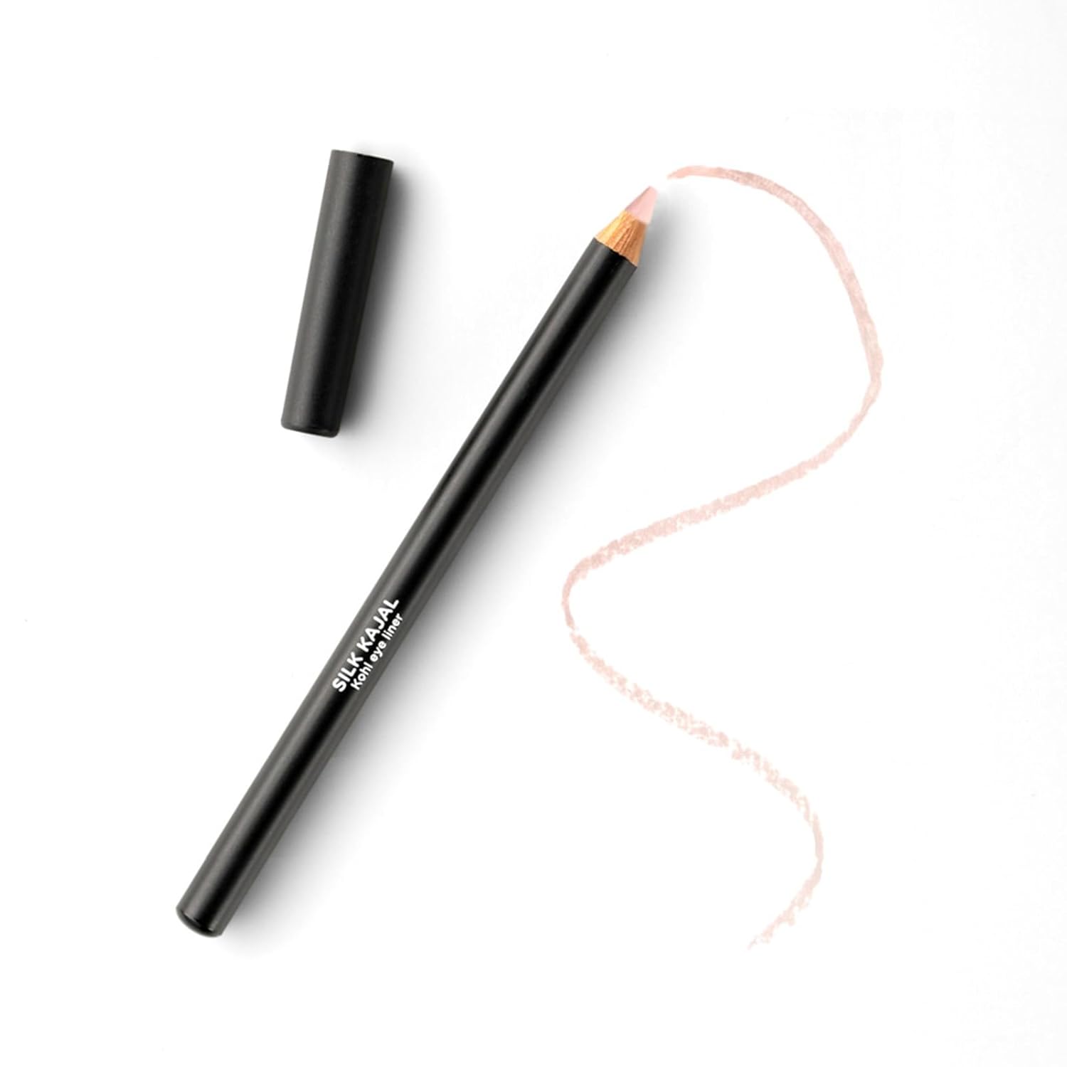 Lord & Berry SILK KAJAL Kohl Eyeliner Pencil, Long Lasting Soft Gel based Eye Liner for Women With Smudgeable Semi-Matte Finish, Ophthalmologically Tested & Cruelty Free Makeup, Nude , 1 Count (Pack of 1)