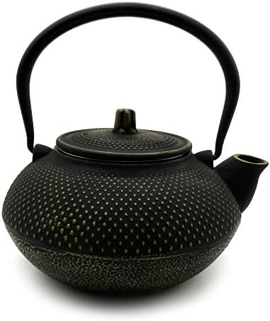Huswell Cast Iron Teapot with Infuser, 47 oz./1.4 Litre