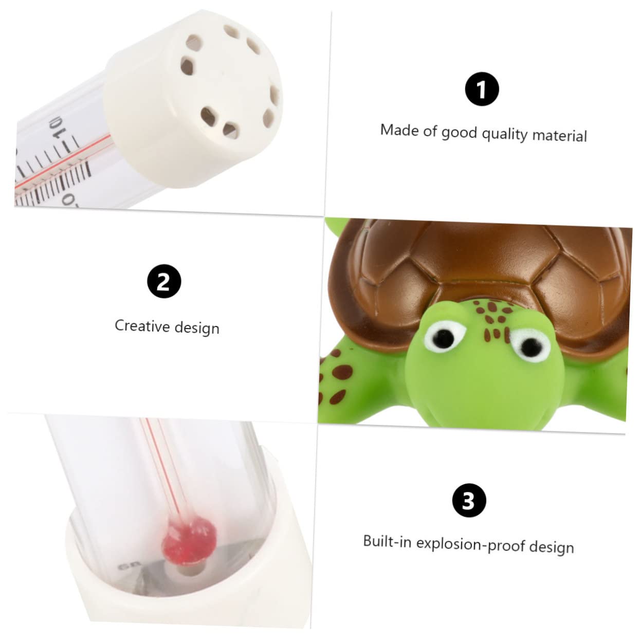 POPETPOP 3pezzi Termometro Acquatico Creativo Per Piscina Termometro Animale Lettura Fahrenheit e Celsius Per Vasche Da Bagno e Acquari