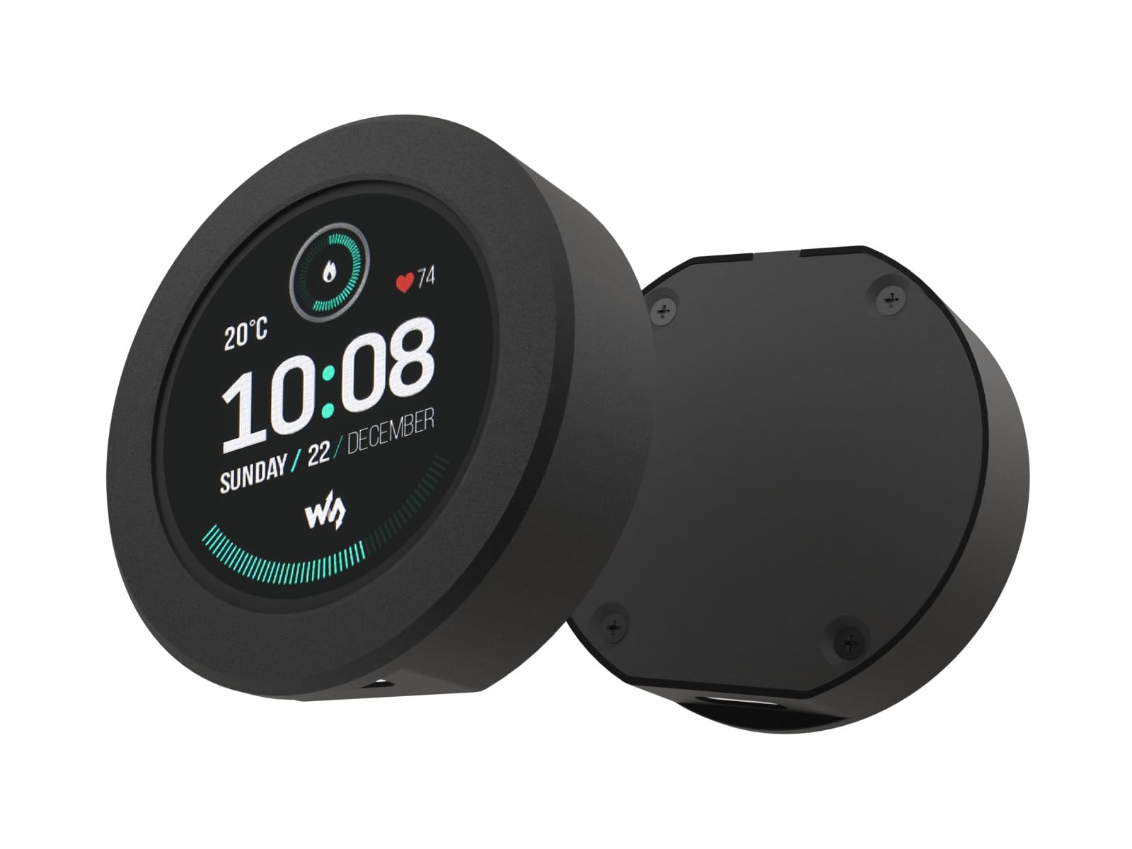 waveshare ESP32-S3 Development Board Onboard 1.28inch Round Touch LCD Display with CNC Metal Case,Support 2.4 GHz Wi-Fi and Bluetooth 5(LE),Embedded