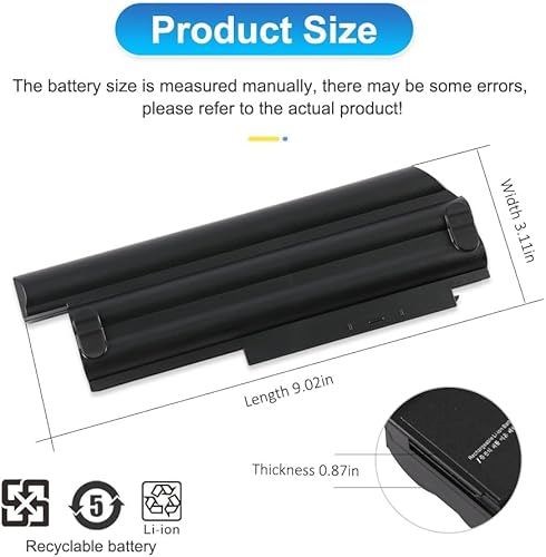 Miniatura 4 de ETESBAY X230 11.1V 94WH 42T4899 42T4900 42T4942 42T4872 42T4865 42T4866 Reemplazo de batería para portátil Lenovo Thinkpad X230I X220I X220S 455