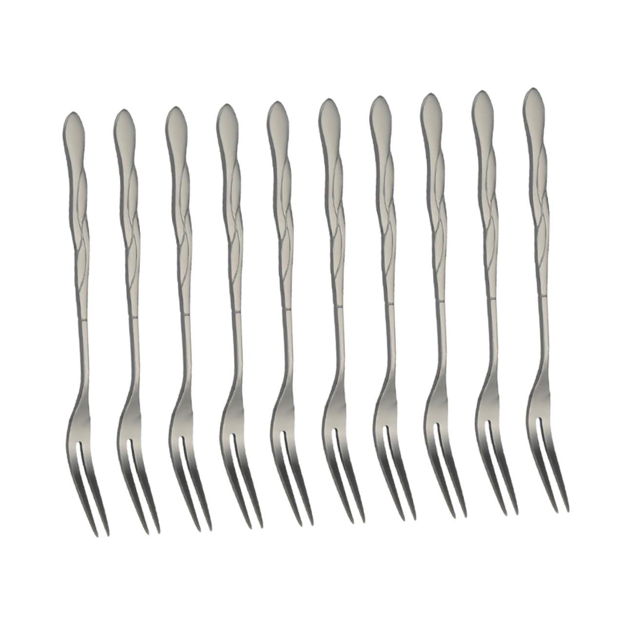 BESTonZON 30 Piezas Tenedor De Aperitivo Tenedor Metalico Para Servir De Budín Favores De La Fiesta De Cumpleaños De es Para Servir Postre Mini