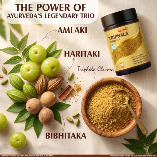 Image of Multani Triphala Churna (120gm) | Ayurvedic Digestive & Constipation Relief Powder | Natural Blood Purifier
