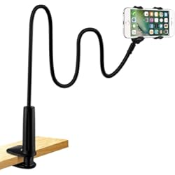 Soporte Movil Africa Twin LONZOTH Soporte Móvil Mesa, Teléfonos Móviles Flexible con Brazo de Cuello de Cisne para iPhone 14 Pro MAX Plus 13 12 Pro MAX Mini 11 Pro XS XR X 8 Samsung S22 S21 Phones, Otros 3.5-6.5”Smartphones