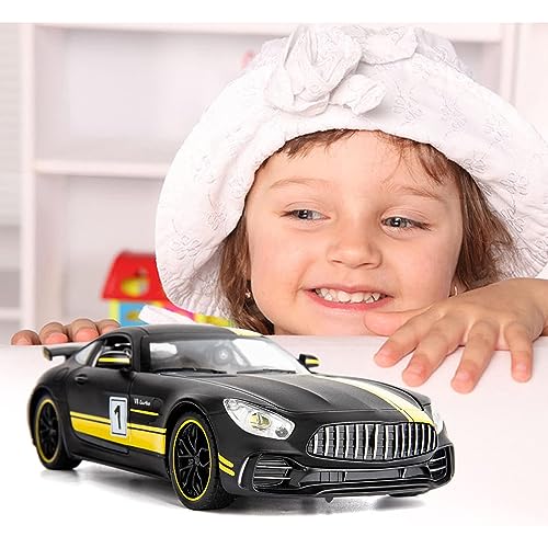Image of Alloy Simulation 1:24 Benz Gtr Alloy Die Casts & Toy Car Model With Sound /Light /Pull-Back Car Toys For Children Kids, Black