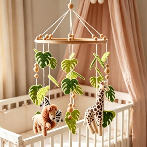 Mobile bébé pour garçon en forme d'animaux mignons pour lit et crèche - 3