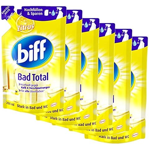 Biff Bad Total Spritzige Zitrone, Badreiniger, 6 x 250 ml Cover