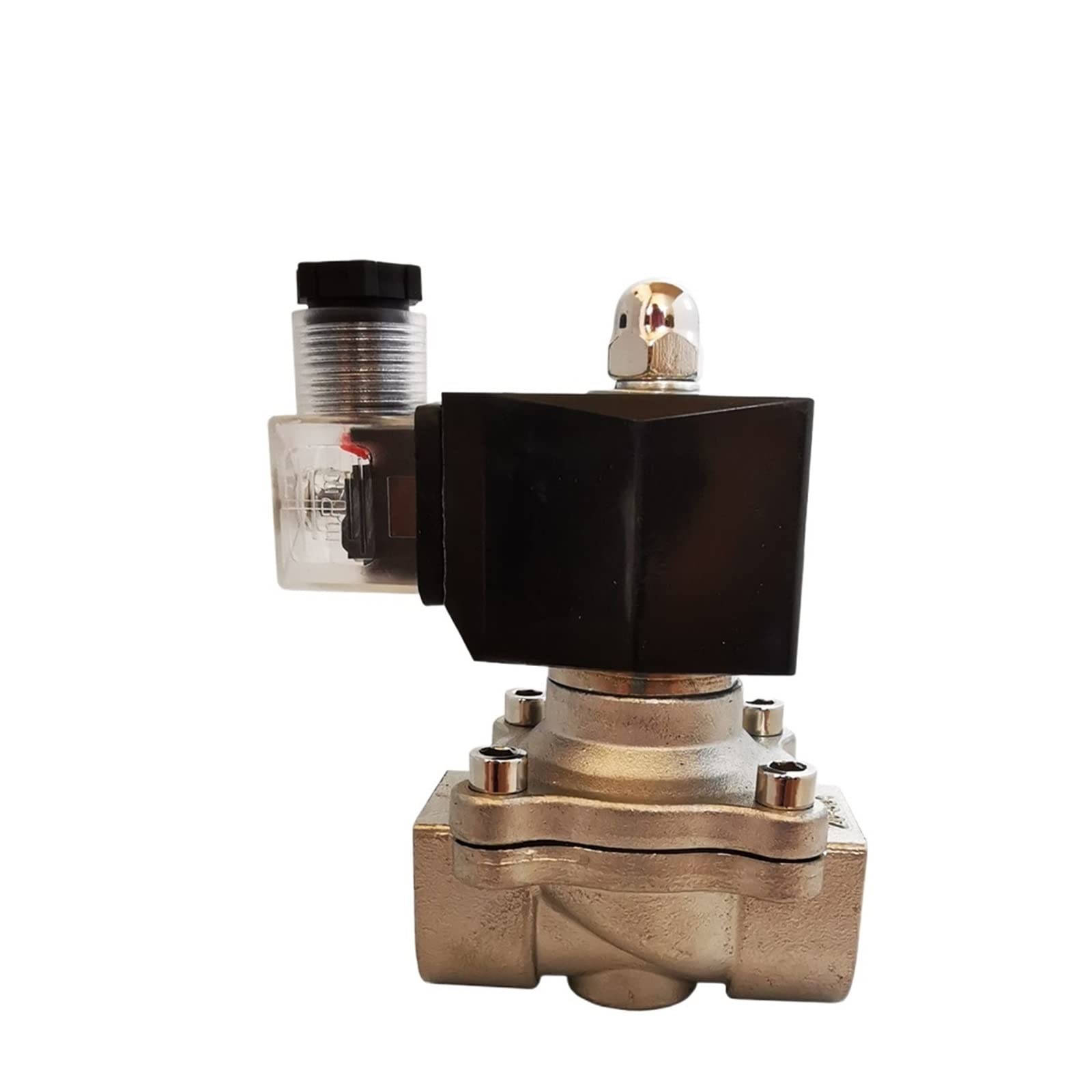 QRUYHBAJU Withstand high Pressure and Temperature Extremes 3/4inch Water Solenoid Valve 12v 24v 220v 110v Normally Closed NPT Thread DIN Coil DN20