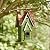 Glitzhome 12" H Green Hanging Distressed Solid Wood Garden Bird House Decoratvie Birdhouse