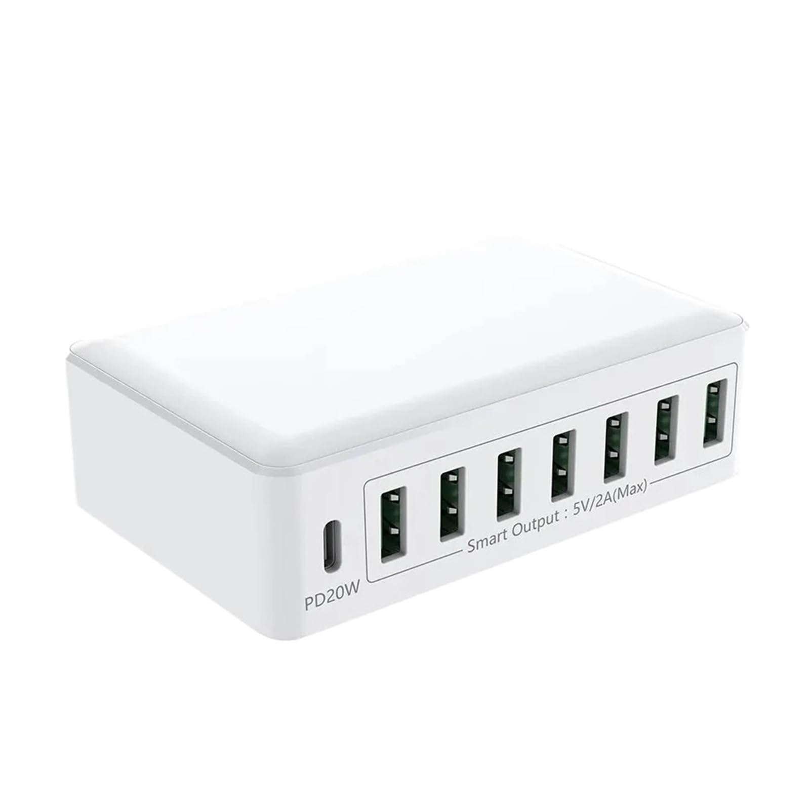 Stazione Di Ricarica USB Da 60 W A 8 Porte PD 20 Tipo C Caricatore Rapido Multi Hub Con Cavo Capacità Di Ricarica Rapida