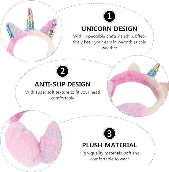 Handcuffs Ear Muff Winter Cute Cat Kitten Ear Warmer Earmuffs Faux Fur Plush Ear Cover For Girls Women 3