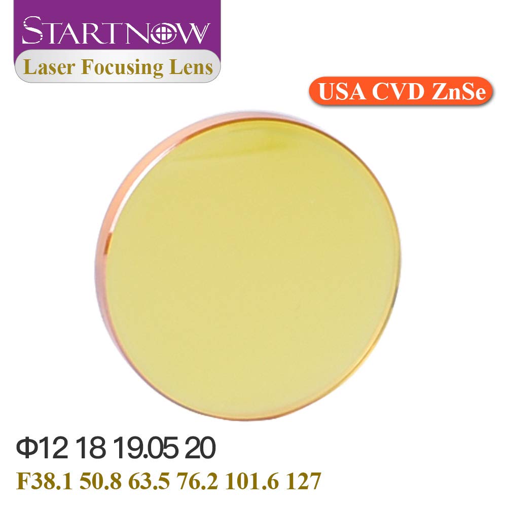 Startnow USA ZnSe CVD Laser Focus Lenses 20mm 19 18 15 12 F50.8 101.6 2