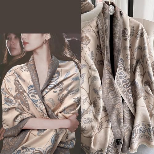 Châle en cachemire pashmina chic et cape réversible pour l'hiver
