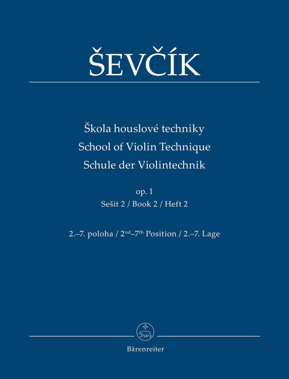 Šev?ík: School of Violin Technique, Op. 1 - Book 2 (2nd-7th Positions)