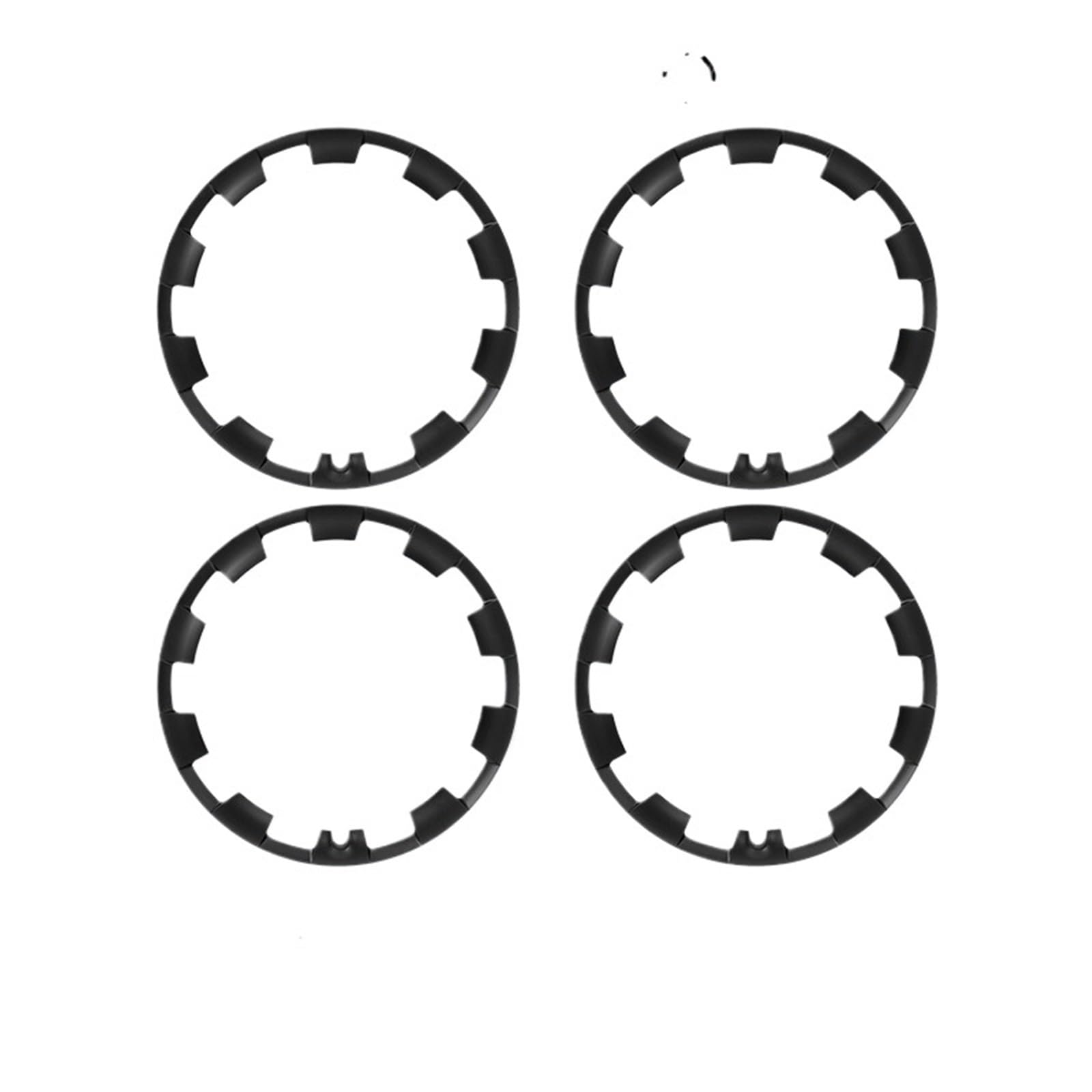 Wheel Trim Set For Tesla For Model For Y 2020-2024 20inch Hub Ring Protection Wheel Cover Design Protective Full Rim Cover Accessorie(Black)