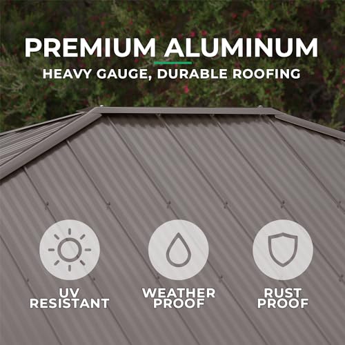 Yardistry-10-x-10-Meridian-Gazebo-Brown Yardistry 10 x 10 Meridian Gazebo Brown