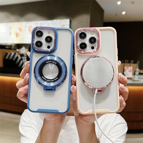 Étui de support de bague magnétique iPhone 11 bleu antichoc avec cache objectif - 3