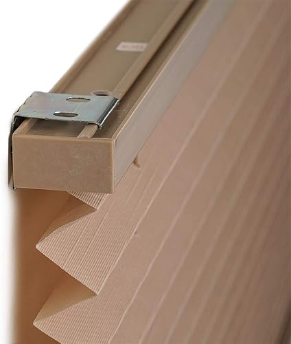 Miniatura 5 de Persianas plisadas, color capuchino, para privacidad y protección solar para caravana, cámper, autobús