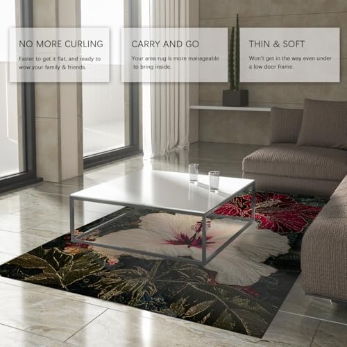 Tapis tropical 180x270 cm lavable machine avec dossier antidérapant - 4