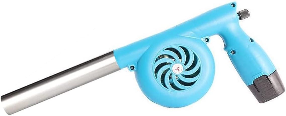 KZU Soufflet de cheminée électrique, souffleur d'air pour barbecue, ventilateur de cuisine d'extérieur à main - Ventilateur de démarrage au charbon de bois - Soufflet sans fil pour barbecue, camping