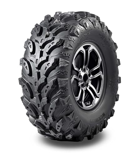 MCKINLEY UTV ATV Tires 25X10-12 6-Ply Super Mud 25X10X12 All Terrain X611, Set 2